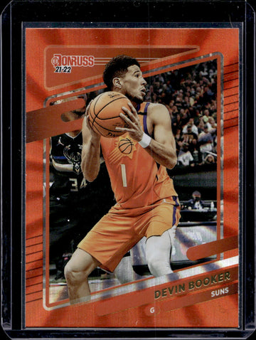 2021-22 Donruss #200 Devin Booker Holo Orange Laser