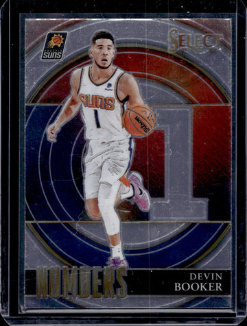 2021-22 Panini Select #37 Devin Booker Select Numbers