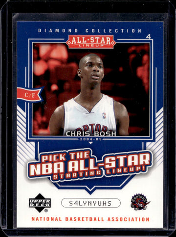 2004-05 Upper #AS27 Chris Bosh Pick-the-NBA-All-Star-Starting-Lineup!