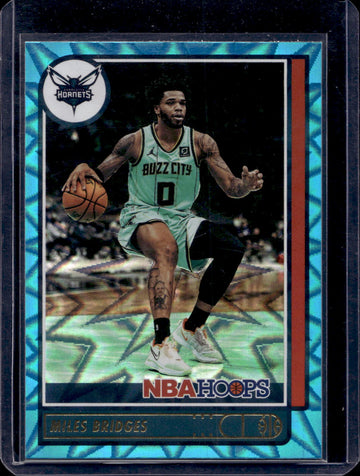 2021-22 Hoops #190 Miles Bridges Teal Explosion