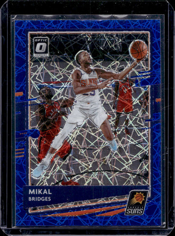 2020-21 Donruss Optic #54 Mikal Bridges Blue Velocity