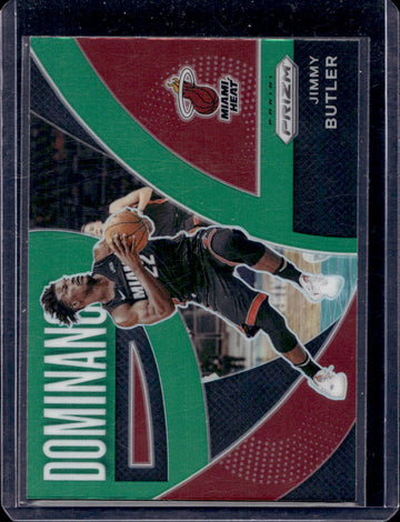 2021-22 Panini Prizm #25 Jimmy Butler Dominance Prizms Green