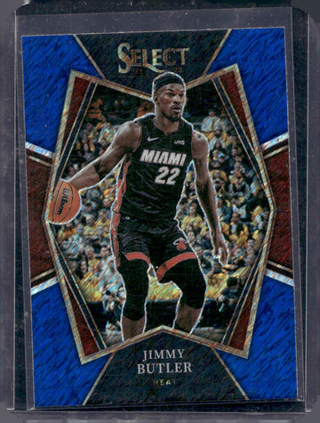 2021-22 Panini Select #192 Jimmy Butler Blue Prizms