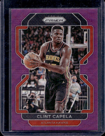 2021-22 Panini Prizm #187 Clint Capela Purple Wave