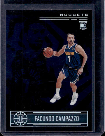 2020-21 Panini Illusions #170 Facundo Campazzo Sapphire