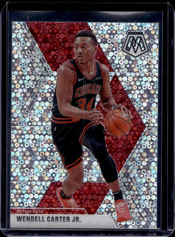 2019-20 Panini Mosaic #107 Wendell Carter Jr. Fast Break Silver