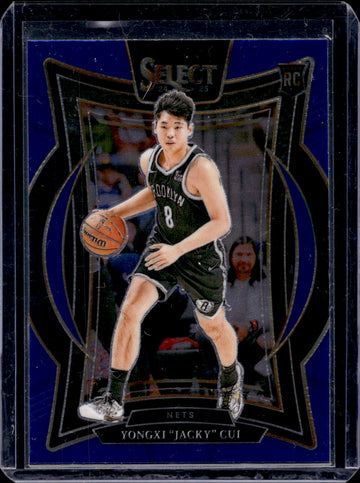 2024-25 Panini Select #94 Yongxi "Jacky" Cui Blue (Retail)