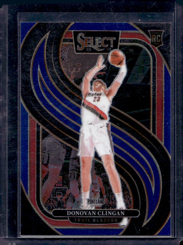 2024-25 Panini Select #199 Donovan Clingan Blue (Retail)