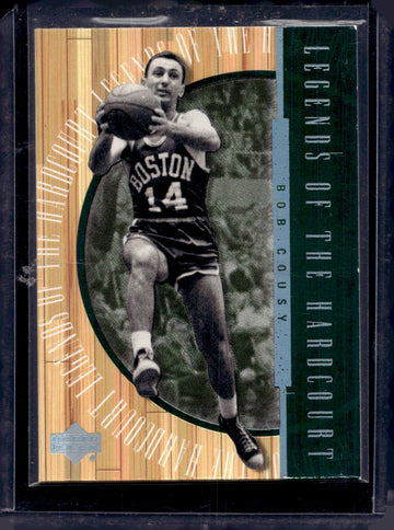 1999-00 Upper Deck Hardcourt #L7 Bob Cousy Legends of the Hardcourt