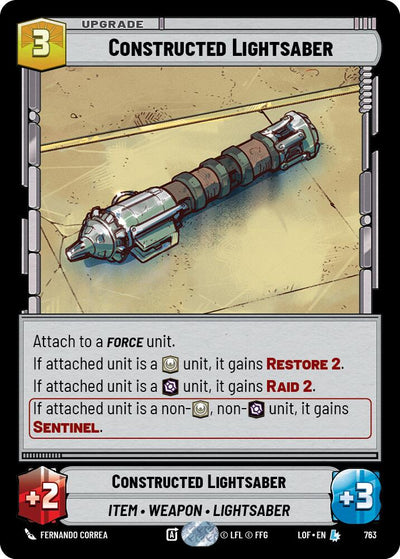 Constructed Lightsaber (Foil) - 763 - (Legends of the Force)