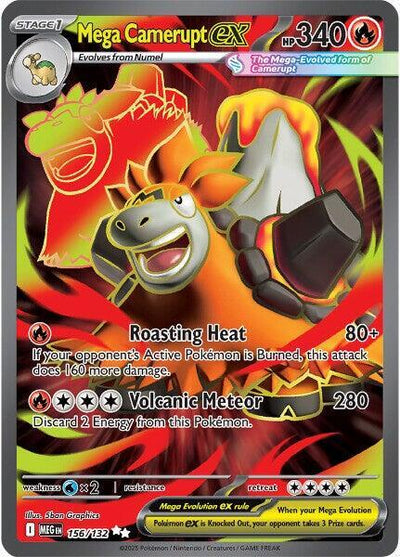 Mega Camerupt ex - 156/132 - ME01: Mega Evolution