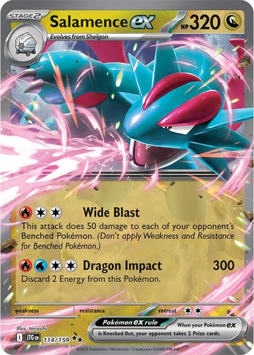 Salamence ex - 114/159 - SV09: Journey Together