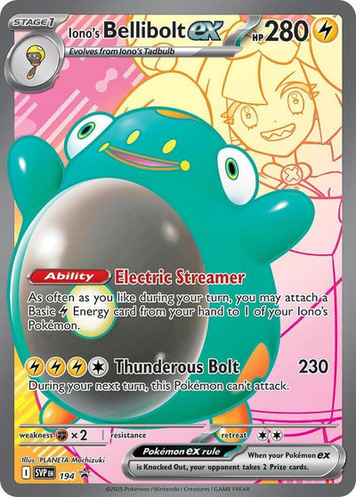 Iono's Bellibolt ex - 194 - SV: Scarlet & Violet Promo Cards