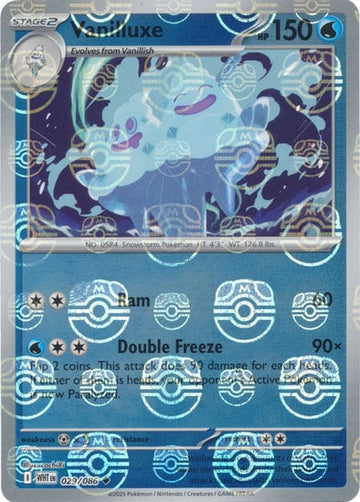 Vanilluxe (Master Ball Pattern) - 029/086 - (SV: White Flare)