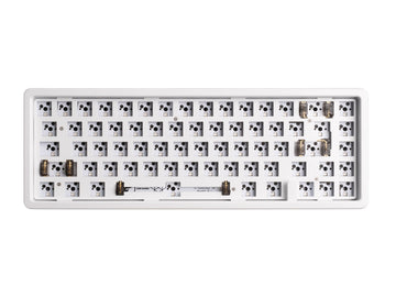 Odin Gaming Nova 65 Aurora White Aluminum Barebones 65% Hotswap RGB Mechanical Keyboard None