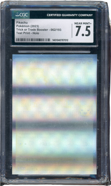 CGC 7.5 PIKACHU TRICK OR TRADE *TEST PRINT* HOLO