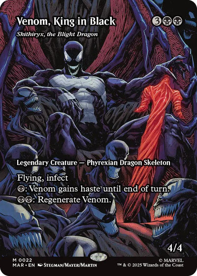 Venom, King in Black - Skithiryx, the Blight Dragon (Borderless) - 22 - (Marvel Universe Eternal-Legal)