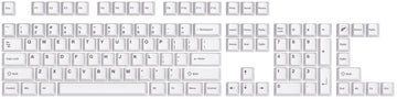 Odin Gaming Aurora White 115 Key Cherry Profile Dye Sub PBT Keycap Set