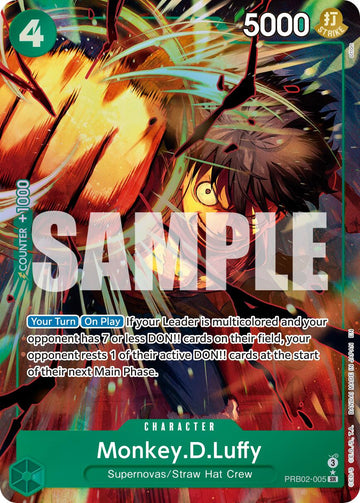 Monkey.D.Luffy - PRB02-005 (Alternate Art) - PRB02-005 - (Premium Booster -The Best- Vol. 2)
