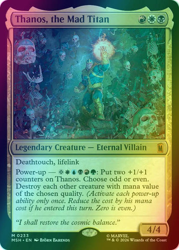 Thanos, the Mad Titan [233] [Marvel Super Heroes] [Foil]