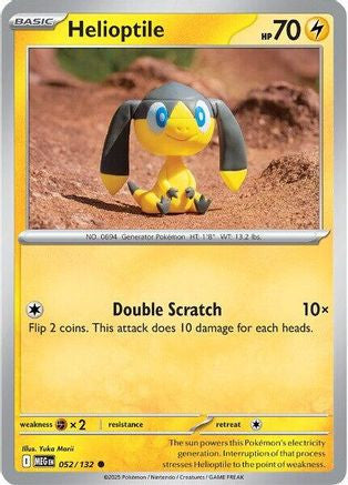 Helioptile 052 132 52 Me01 Mega Evolution Reverse Holofoil