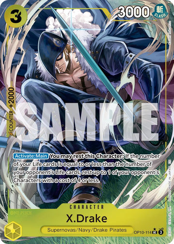 X.Drake (Alternate Art) - OP10-114 - (Premium Booster -The Best- Vol. 2)
