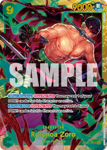 Roronoa Zoro - OP06-118 (Reprint) - OP06-118 - (Premium Booster -The Best- Vol. 2)