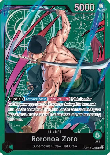 Roronoa Zoro - OP12-020 (Zoro Deck) - OP12-020 - (Learn Together Deck Set)