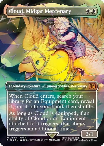 Cloud, Midgar Mercenary (Borderless) (Chocobo Track Foil) - 564 - (FINAL FANTASY)