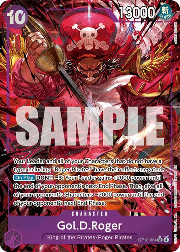 Gol.D.Roger (064) (Alternate Art) [OP13] - Near Mint