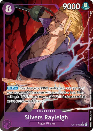 Silvers Rayleigh (Alternate Art) - OP13-066 - (Carrying On His Will)