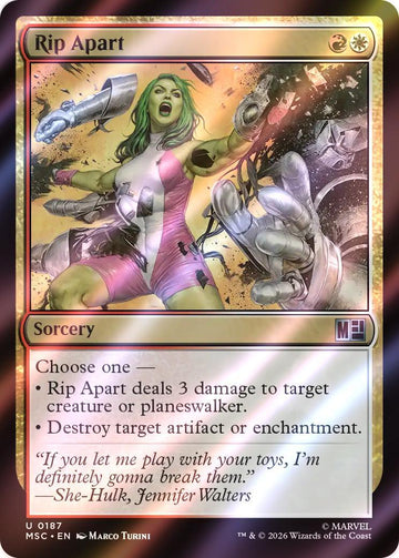 Rip Apart [187] [Marvel Super Heroes: Commander] [Surge Foil]