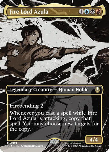 Fire Lord Azula (0313) (Borderless) [TLA] - Near Mint