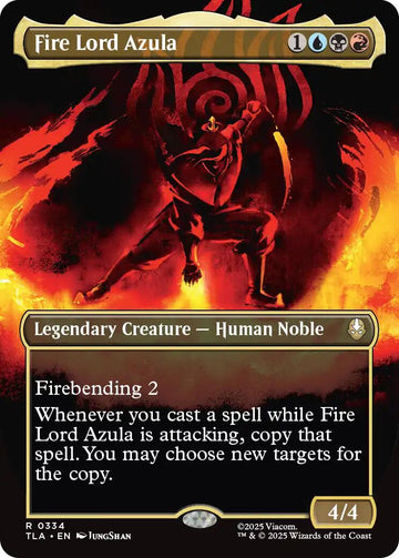 Fire Lord Azula (0334) (Borderless) [TLA] - Near Mint