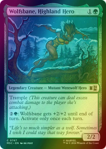 Wolfsbane, Highland Hero [767] [Jumpstart] [Welcome Deck] [Marvel Super Heroes: Commander] [Foil]