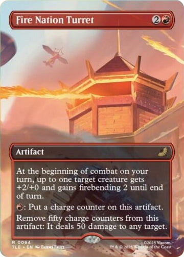 Fire Nation Turret (Borderless) [TLE] - Near Mint