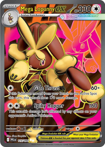 Mega Lopunny ex - 115/094 - 115/094 - (ME02: Phantasmal Flames)