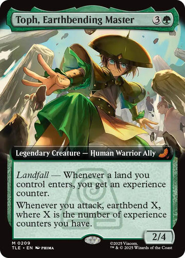 Toph, Earthbending Master (Extended Art) [TLE] - Near Mint
