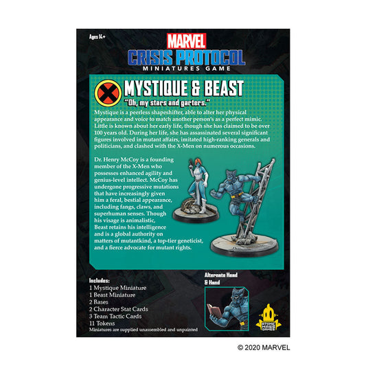Marvel Crisis Protocol : Mystique and Beast