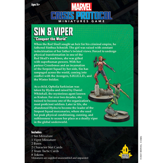 Marvel Crisis Protocol : Sin and Viper