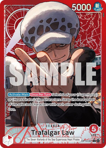 Trafalgar Law - OP14-001 (Alternate Art) [OP14] - Near Mint