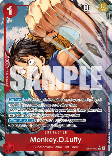 Monkey.D.Luffy - OP14-013 (Alternate Art) [OP14] - Near Mint