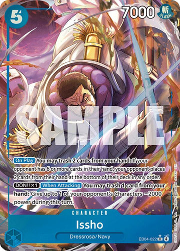 Issho - EB04-022 (Alternate Art) - EB04-022 - (The Azure Sea's Seven)