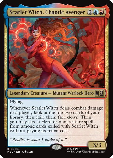 Scarlet Witch, Chaotic Avenger [93] [Marvel Super Heroes: Commander] [Non-Foil]