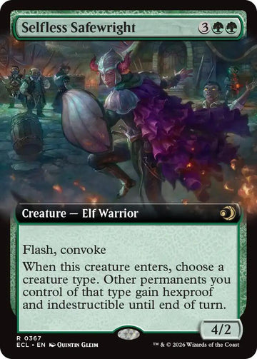 Selfless Safewright (Extended Art) - 367 - (Lorwyn Eclipsed)