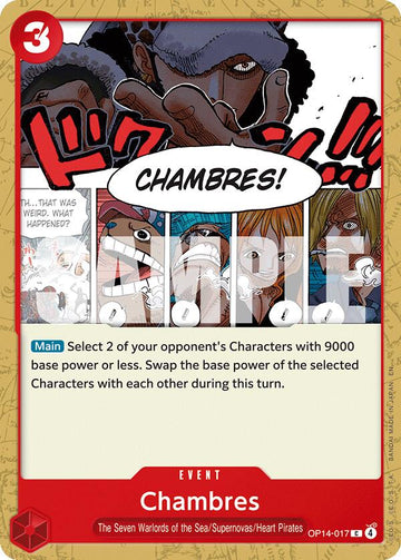 Chambres - OP14-017 - (The Azure Sea's Seven)