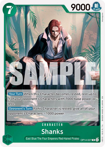 Shanks - OP14-027 - (The Azure Sea's Seven)