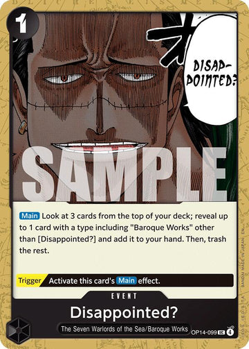 Disappointed? - OP14-099 - (The Azure Sea's Seven)
