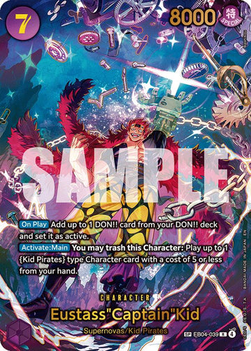Eustass"Captain"Kid - EB04-039 (SP) - EB04-039 - (The Azure Sea's Seven)