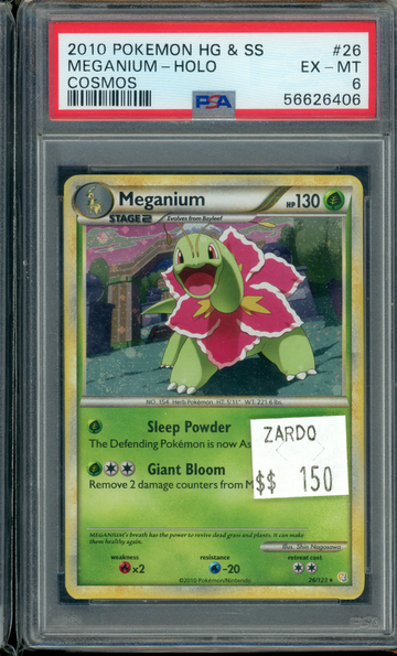 PSA 6 Meganium holo     -HG & SS